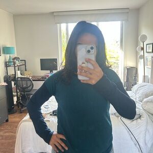 Smartwool Dark Teal and Navy Long Sleeve Top